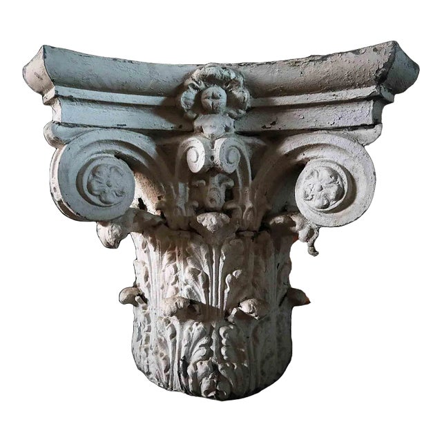 Column Capital Antique Zinc For Sale