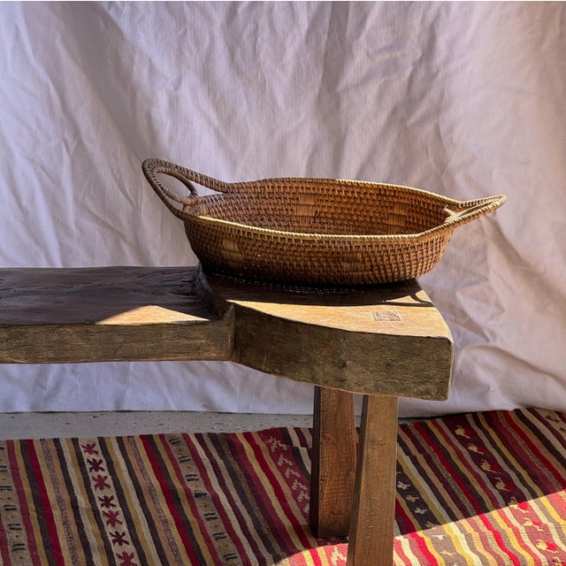 Medium Flat Corrugated Teak Leaf Pendant Light with Floral Stripes, 1980s For Sale - Image 16 of 18