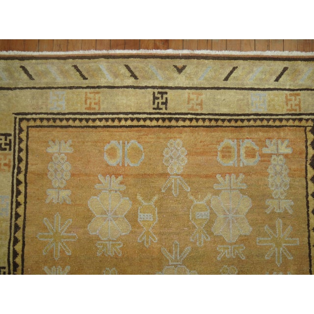 Antique Turkmenistan Khotan Rug - 5'6" x 7'3" For Sale - Image 4 of 6
