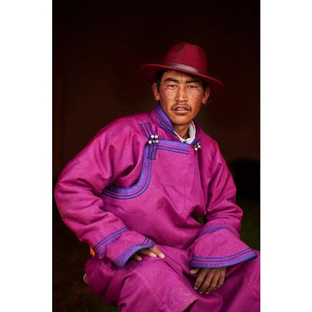 Tuul & Bruno Morandi, Mongolia, Young Man Nomad, Photographic Paper, in Flawless conditions. Designed from 2000 This piece...