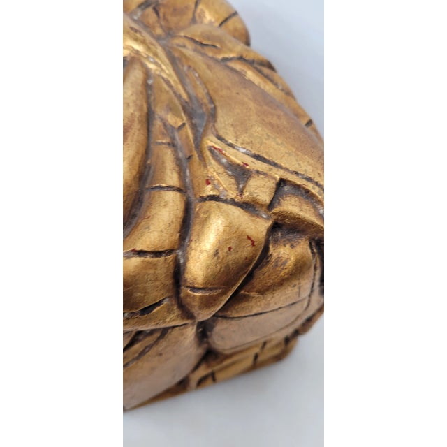 Vintage Chunky Giltwood Box For Sale - Image 6 of 9