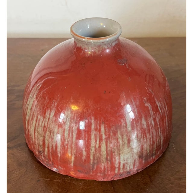 Antique Late Qing 19th Century Chinese Sang De Boeuf Oxblood Flambe Glaze Scholar's Desk Water Pot or Taibai Jar For Sale - Image 13 of 18