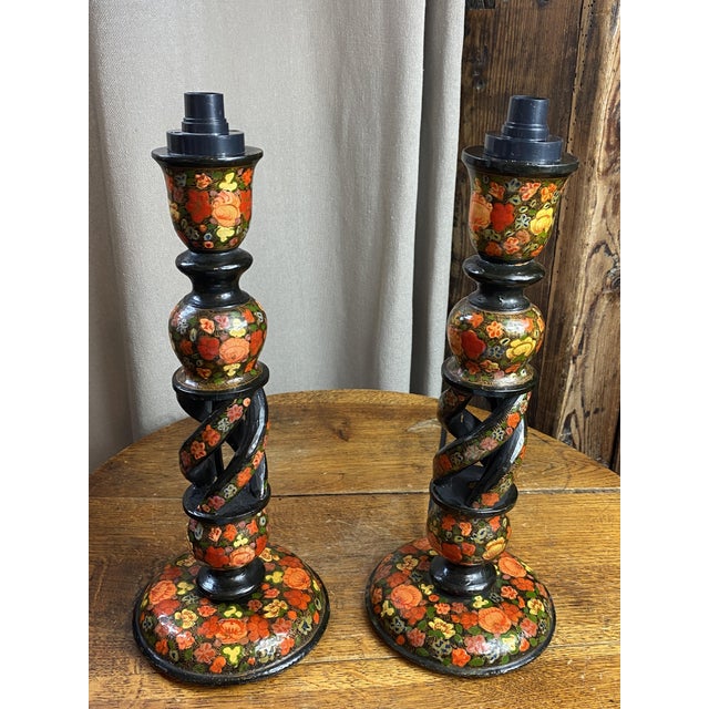 Kashmiri Lamp Bases, 1890s, Set of 2 For Sale - Image 18 of 18