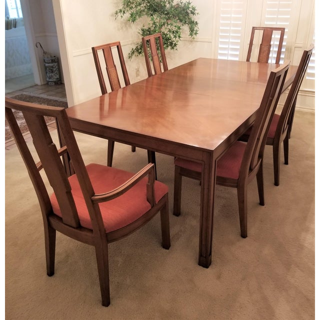 1960s Mid Century Modern John Stuart Dining Room Table With 2