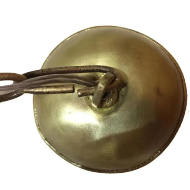 1920s Vintage Lantern Pendant in Brass, 1920 For Sale - Image 5 of 6