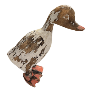 Vintage Folk Art Duck Sculpture