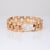 Mid-Century Modern 1940s Portuguese Retro Bracelet 19k Rose Gold 7.5" Fine Jewelry Square Link For Sale - Image 3 of 4