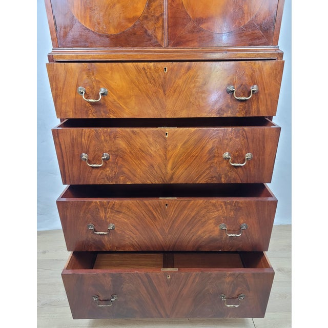English Edwardian Mahogany Tallboy, 1910s For Sale - Image 11 of 18
