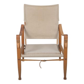 Safari Chair in Canvas by Kaare Klint, 1990s For Sale