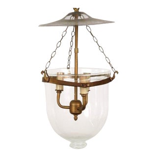 Austrian Export R. Ditmar Single Glass Bell Jar Pendant Light For Sale