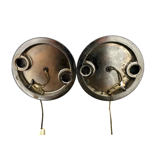 Early 20th Century Art Deco Period “Machine Age” Chrome Plated Table Lamps - a Pair For Sale - Image 9 of 9