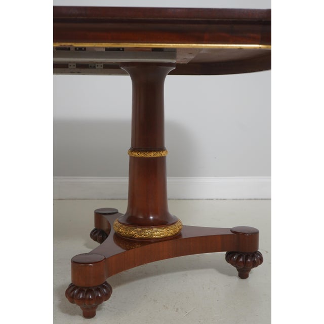 John Widdicomb Neoclassical Mahogany Dining Room Table For Sale In Philadelphia - Image 6 of 18