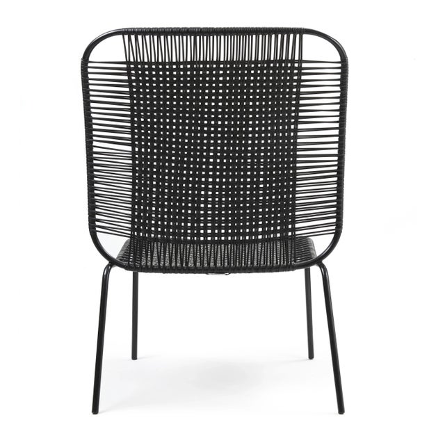 Black Cielo Lounge High Chair by Sebastian Herkner For Sale - Image 4 of 5