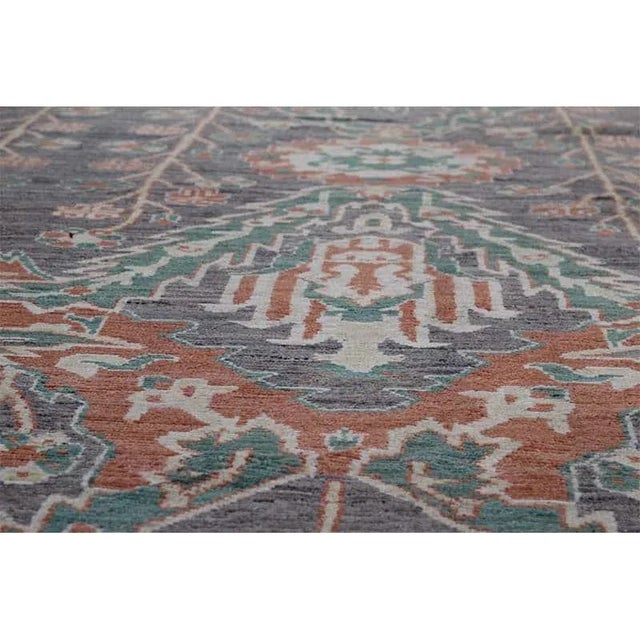 Handwoven Persian Sultanabad Area Rug 12’11” X 19’5″ For Sale - Image 12 of 13