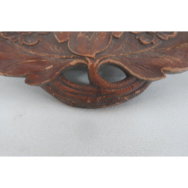 1939 Nyc Worlds Fair Handled Souvenir Plate Syroco Wood Tray Made in Usa 5152b For Sale In Miami - Image 6 of 12