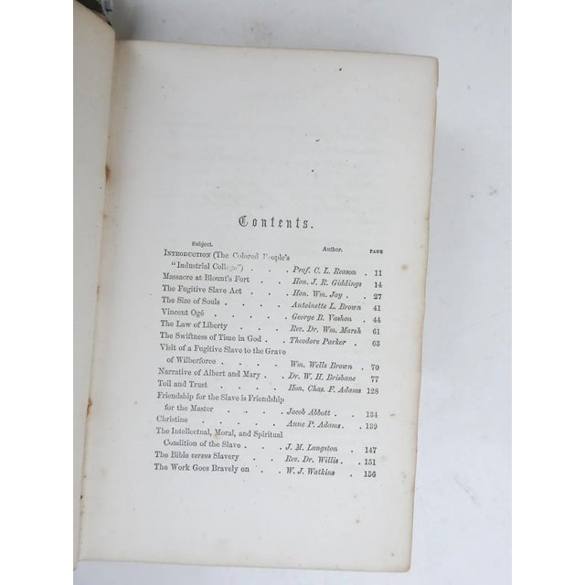 American 1854 Autographs for Freedom Abolitionist Book For Sale - Image 3 of 5