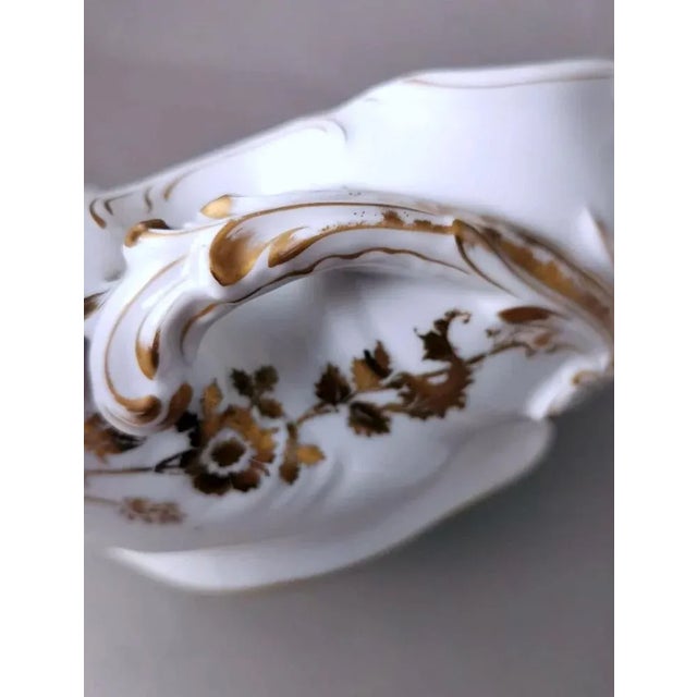 French Porcelain Salad Bowl with Tray from Haviland & Co. Limoges, 1902, Set of 2 For Sale - Image 10 of 13