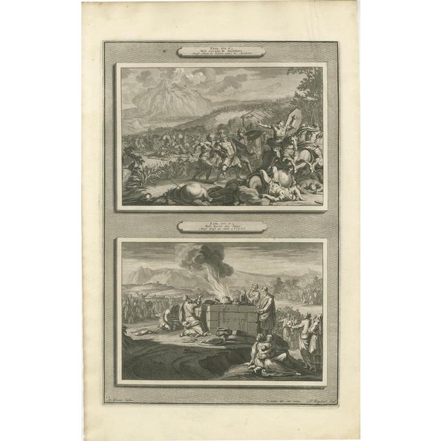 Paper Abraham de Blois, Joseph and Moses, 1700, Engravings, Set of 6 For Sale - Image 7 of 10