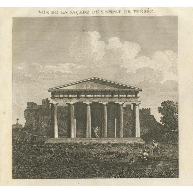 Gold Tardieu, Set of Two Ancient Greek Architecture Prints, Athens, 1825, Engraving For Sale - Image 8 of 10