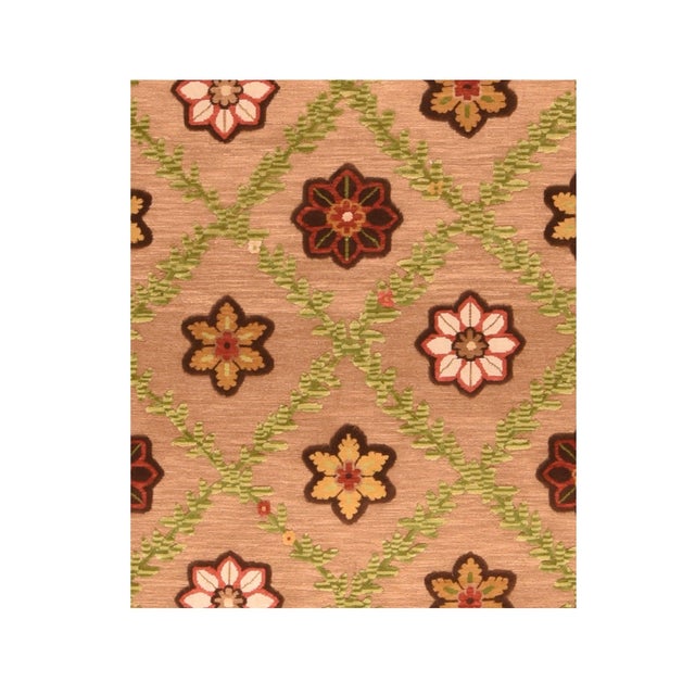 Traditional Indian Sumak Manchoria Rug 9' X 12' For Sale - Image 3 of 4