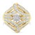 Contemporary 10K Yellow Gold Diamond Ring (1 Cttw, I-J Color, I2-I3 Clarity) - Size 6 For Sale - Image 3 of 7