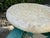 Stone Vintage Hand-Painted Iron Side Table With Travertine Top For Sale - Image 7 of 12