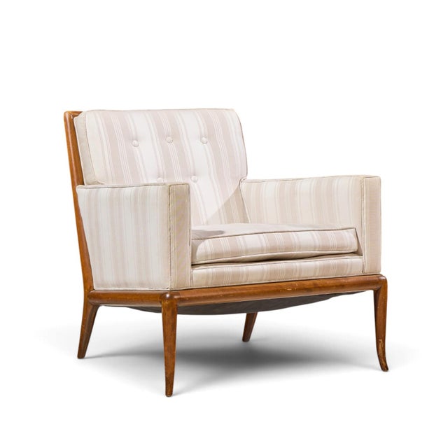 Widdicomb Robsjohn Gibbings for Widdicomb Mid Century Sabre Leg Lounge Chairs - Pair For Sale - Image 4 of 12