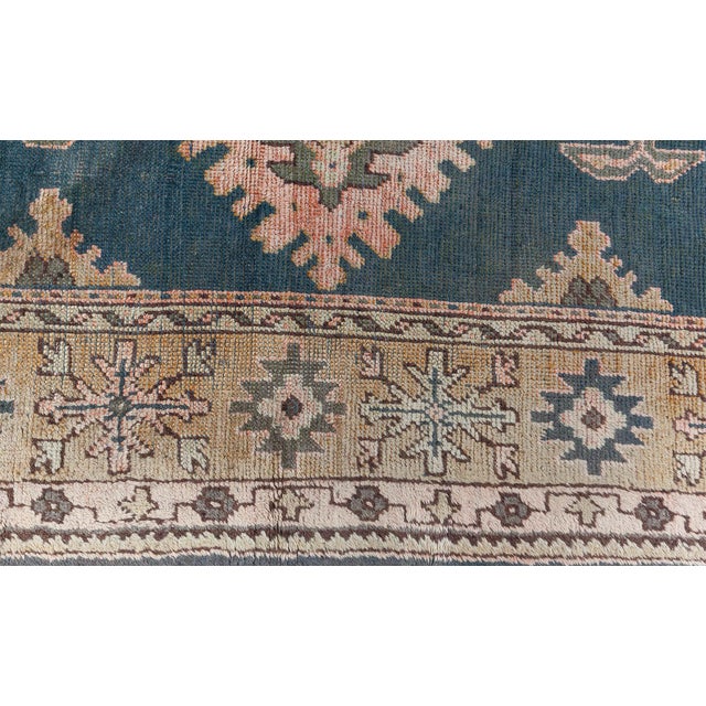 Turkish Early 20th Century Turkish Oushak Rug For Sale - Image 3 of 8