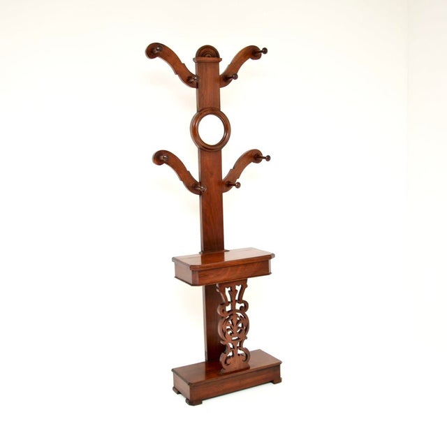 Antique Victorian Tree Hall Stand, 1870s For Sale - Image 10 of 10
