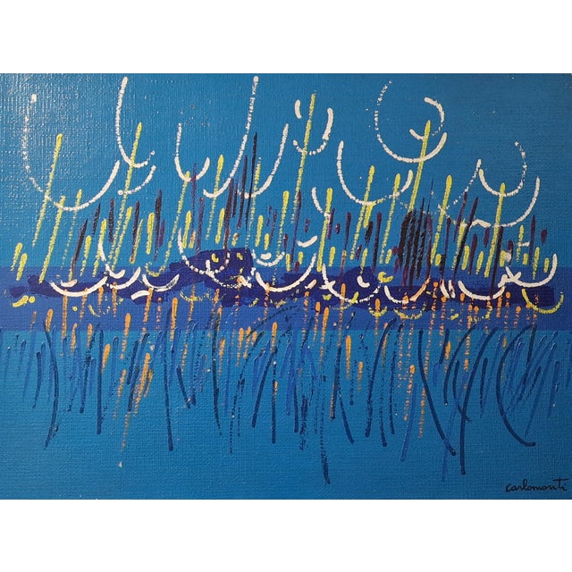 Carlo Monti, Landscape, 1970s, Oil on Canvas For Sale - Image 6 of 6