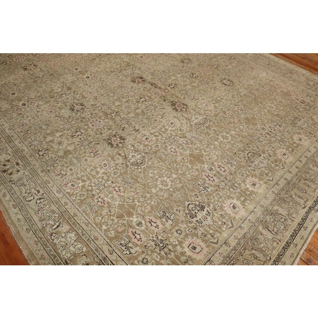 Textile Brown Persian Bidjar rug no. j3432 For Sale - Image 7 of 8