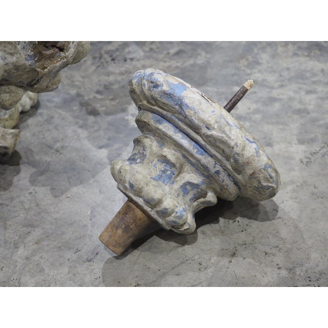 Pair of Italian 18th Century Painted Bras De Lumière Sconces For Sale In Dallas - Image 6 of 18