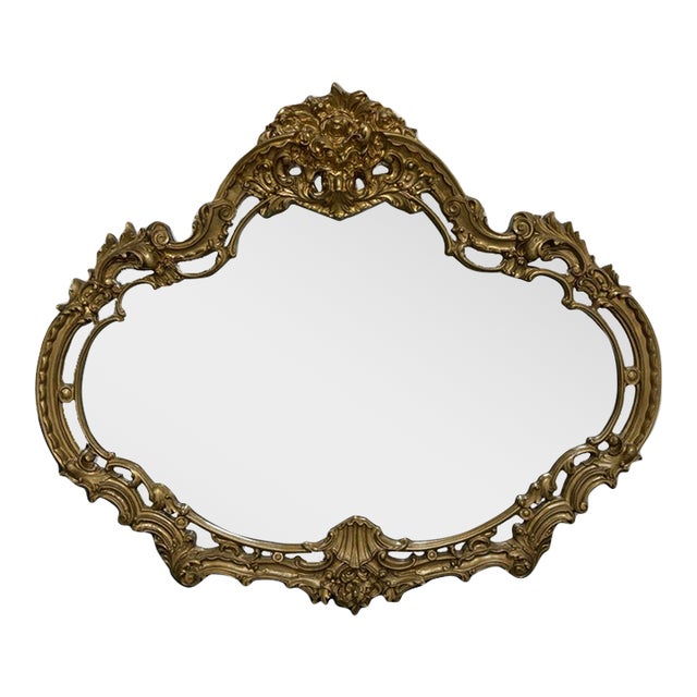 Marlock Rococo Style Wall Mirror For Sale
