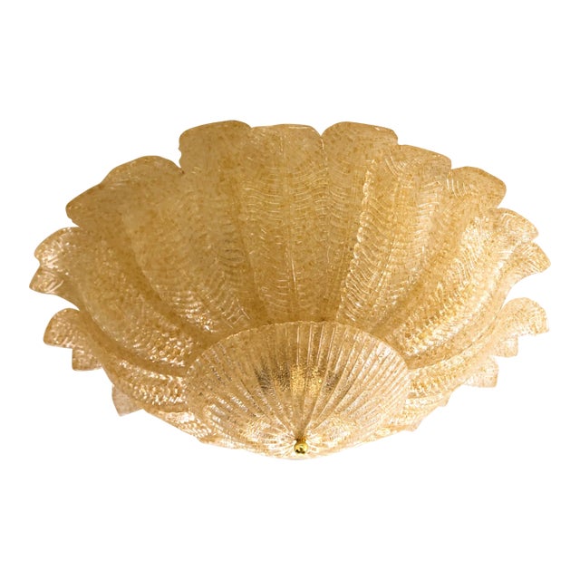 Murano Sputnik Flush Mount Chandelier From Italy For Sale