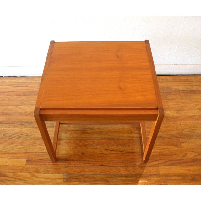 1960s Mid Century Modern Reversible Side Table Ottoman by Eric Buch for o.d. Mobler For Sale In Philadelphia - Image 6 of 7