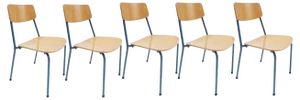 Vintage Stacking Childrens Chairs, Set of 5