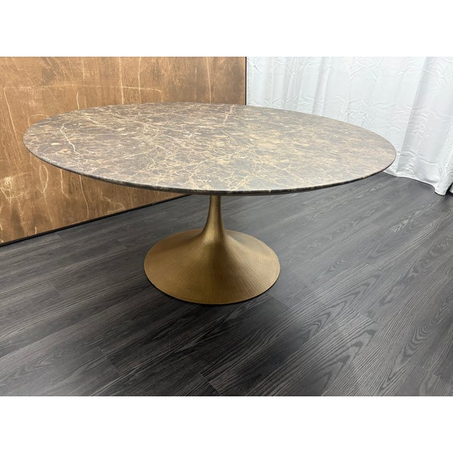 Rh Aero Stone Round Dining Table – 60" For Sale - Image 16 of 18