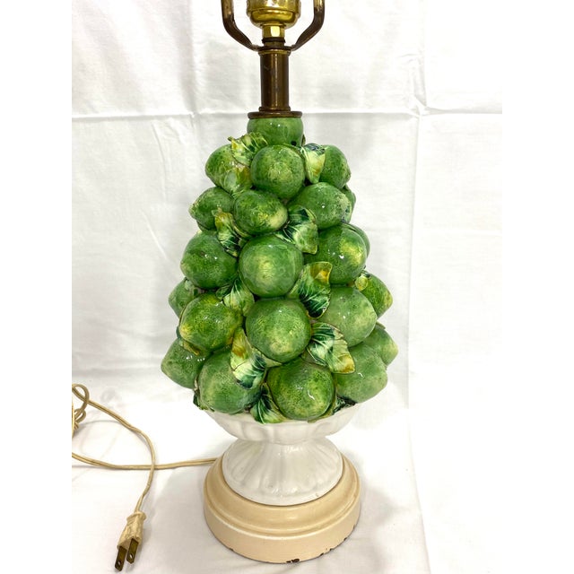 1930s Vintage Leviton Ceramic Lemon Lamp Chairish