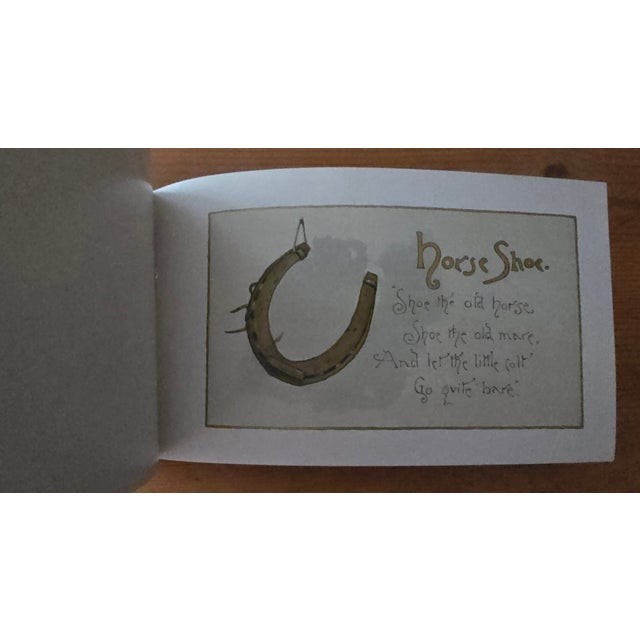 Late 19th Century L. Prang 1889 Chromolithography Good Luck Book For Sale - Image 5 of 8