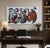 White Large Abstract Mid-Century Painting by Artist Kenneth Joaquin (36” X 60”) For Sale - Image 8 of 9