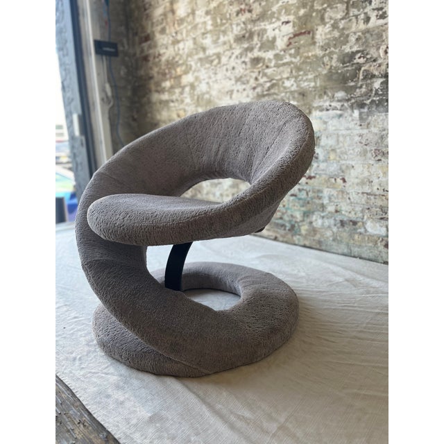 Abstract Louis Durrot Style Spiral Ribbon Chair For Sale - Image 3 of 6