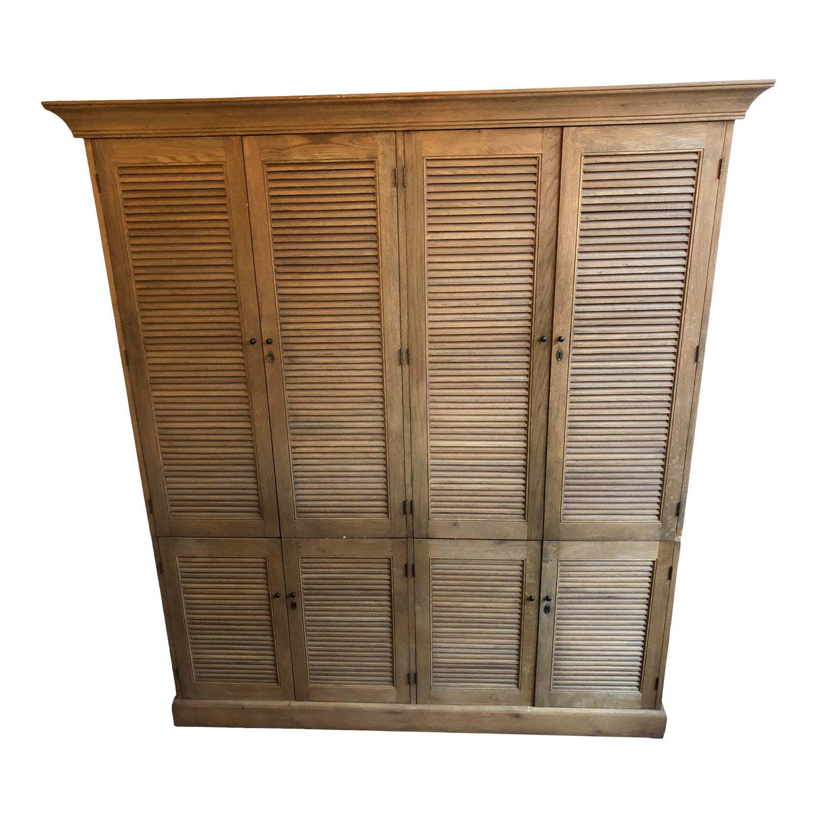 Restoration Hardware Shutter Double Armoire Chairish