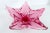 Mid-Century Modern Josef Hospodka Chribska Glassworks, Czech Pink Star Flower Footed Glass Dish For Sale - Image 3 of 9