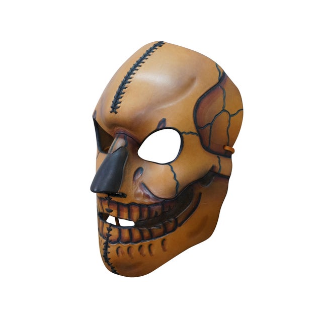 Vintage leather Day of the Dead (Día de los Muertos) / Carnival / Masquerade / Mardi Gras / Cinco de Mayo / Halloween face...