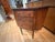Amber Antique Mahogany Bow-Front Sideboard Server With Drawers & Curved Storage For Sale - Image 8 of 11