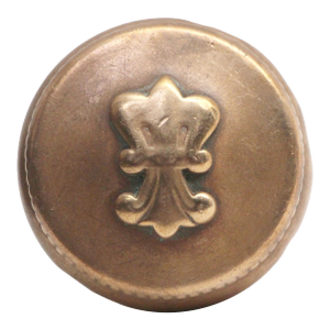 Antique Brass Reading Fleur De Lis Passage Door Knob