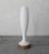 A nice sculptural Mid-Century Modern table lamp by the Laurel Lamp Company, featuring an elegant satin opaline glass shade...