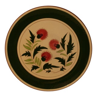 1950s Stangl Pottery Thistle Pattern 12" Round Serving Platter For Sale