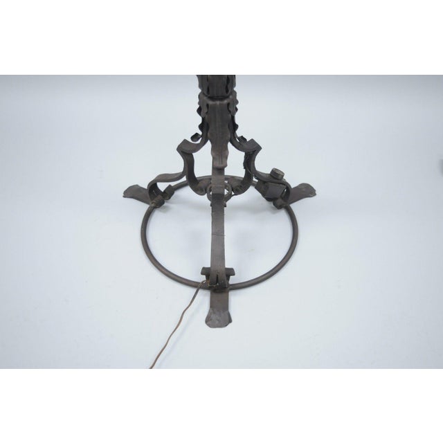 Antique Gothic Iron Candelabra Standing Floor Lamp Chairish