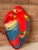 1980’s Tropical Coastal Hand Painted Paper Mache Parrot Tray For Sale - Image 10 of 11